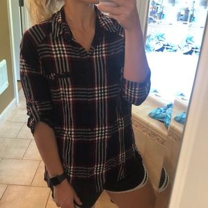 Plaid Blouse